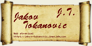 Jakov Tokanović vizit kartica